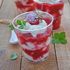 Strawberries and Cheese Trifle