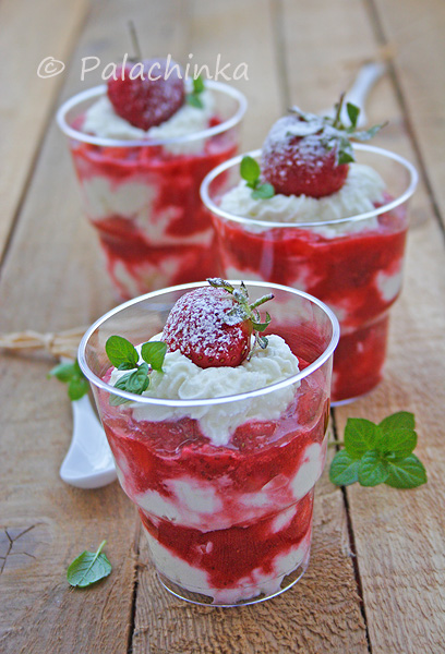 Strawberries and Cheese Trifle