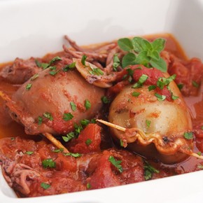Walnut Stuffed Squids Walnut Stuffed Squids